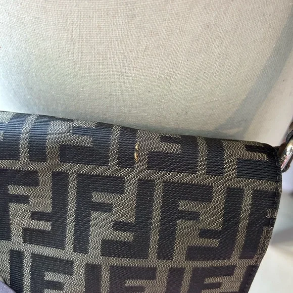 Fendi small zucca canvas artic crossbody brown fabric - Picture 7 of 12